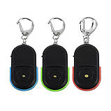 Брелок для пошуку ключів на свист із ліхтариком, звуковим та світловим індикатором, електронний, фото 4