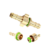 Латунний штуцер перехідник M14×1.5 зовнішня різьба, ялинка 8 мм для шланга води, повітря, палива