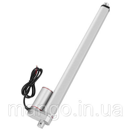 Лінійний електропривід 12В, хід 800 мм, 200Н, швидкість 44 мм/с, алюмінієвий корпус, для автоматизації, фото 1