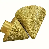 Алмазна конічна фреза 9–50 мм M10, насадка для дриля, кераміки, граніту та каменю