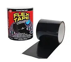 Водонепроникна ізоляційна стрічка FLEX TAPE 150x10см гумова чорна ремонтна