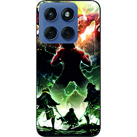 Силіконовий чохол case для Motorola Edge 60 Fusion Атака титанів гіганти