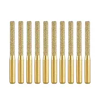 Набір алмазних фрез 10 шт для керамограніту та каменю, хвостовик 6.35 мм