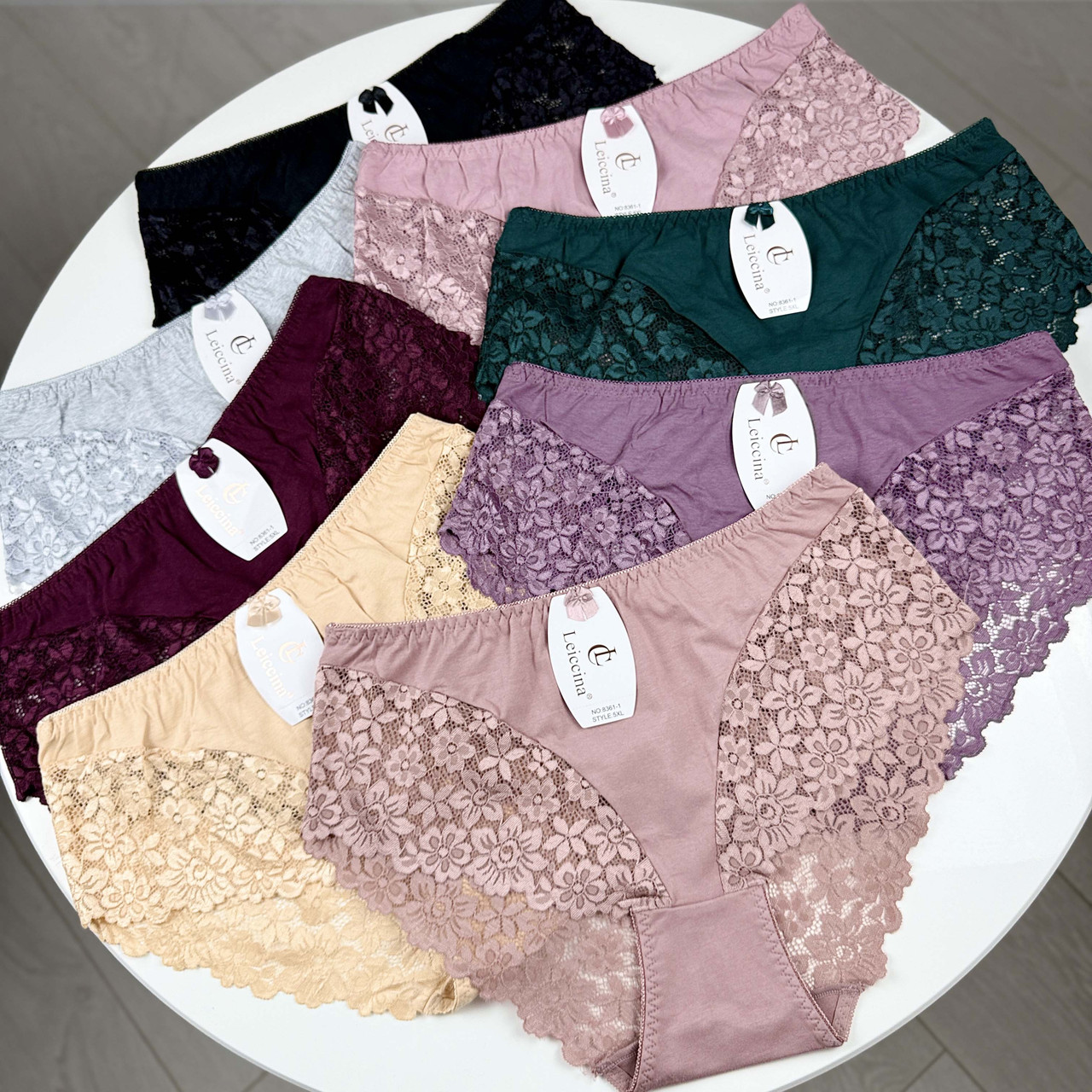 Бавовняні жіночі трусики  Leiccina #8361-1 Мікс, фото 1
