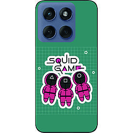 Силіконовий чохол case для Motorola Edge 60 Fusion Гра в кальмара Солдати