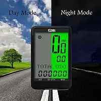 Бездротовий велокомп'ютер SunDING SD-579C з кнопкою дистанційного керування на кермо, 27 функцій