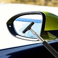 Телескопічний склоочисник для дзеркал автомобіля, 100 см, з гумовим скребком