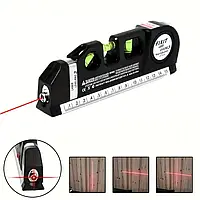 Лазерний рівень Fixit Laser Level Pro 3 з 2 лініями та 5 точками, вбудованою рулеткою 2,5 м