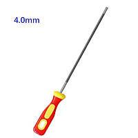 Круглий напилок 4 мм для ланцюгової пилки, з тримачем