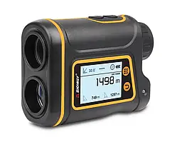 Лазерний далекомір SNDWAY SW-1000A PRO, вимірювач відстані та швидкості, 1000 м