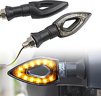 Указівники повороту LED для мотоцикла, поворотники 12V пара, жовті світлодіодні сигнальні лампи