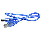 Кабель USB MiniUSB 0.5м екранований для Arduino смартфона зарядки та передачі даних, фото 4