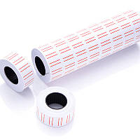 Самоклеючі цінники для етикет-пістолета 10 рулонів по 300 шт, 20x11 мм, білі