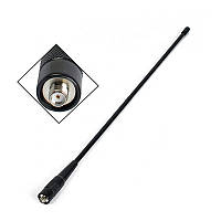 Двохдіапазонна антена NAGOYA NA-771 SMA-M 144/430 МГц для рації, VHF/UHF, підсилення 2.15 дБі