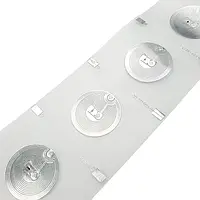 NFC мітка наклейка 10шт NTAG213 ISO 14443A 144байт 13.56МГц стикери для програмування