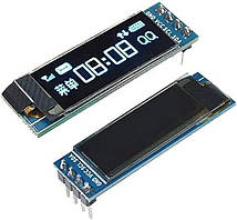 Дисплей OLED SSD1306 I2C 0.91" 128x32 графічний модуль для Arduino STM32 AVR