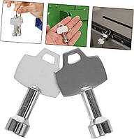 Сталевий універсальний трикутний ключ для електрошаф, ключ трикутник для щитових шаф люків