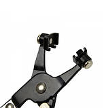 Знімач пружинних хомутів 45мм, щипці з обертовими губками для шлангів та дротових хомутів, фото 3