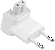 Євровилка перехідник для зарядного пристрою Apple iPad, iPhone, MacBook MagSafe, адаптер EU plug