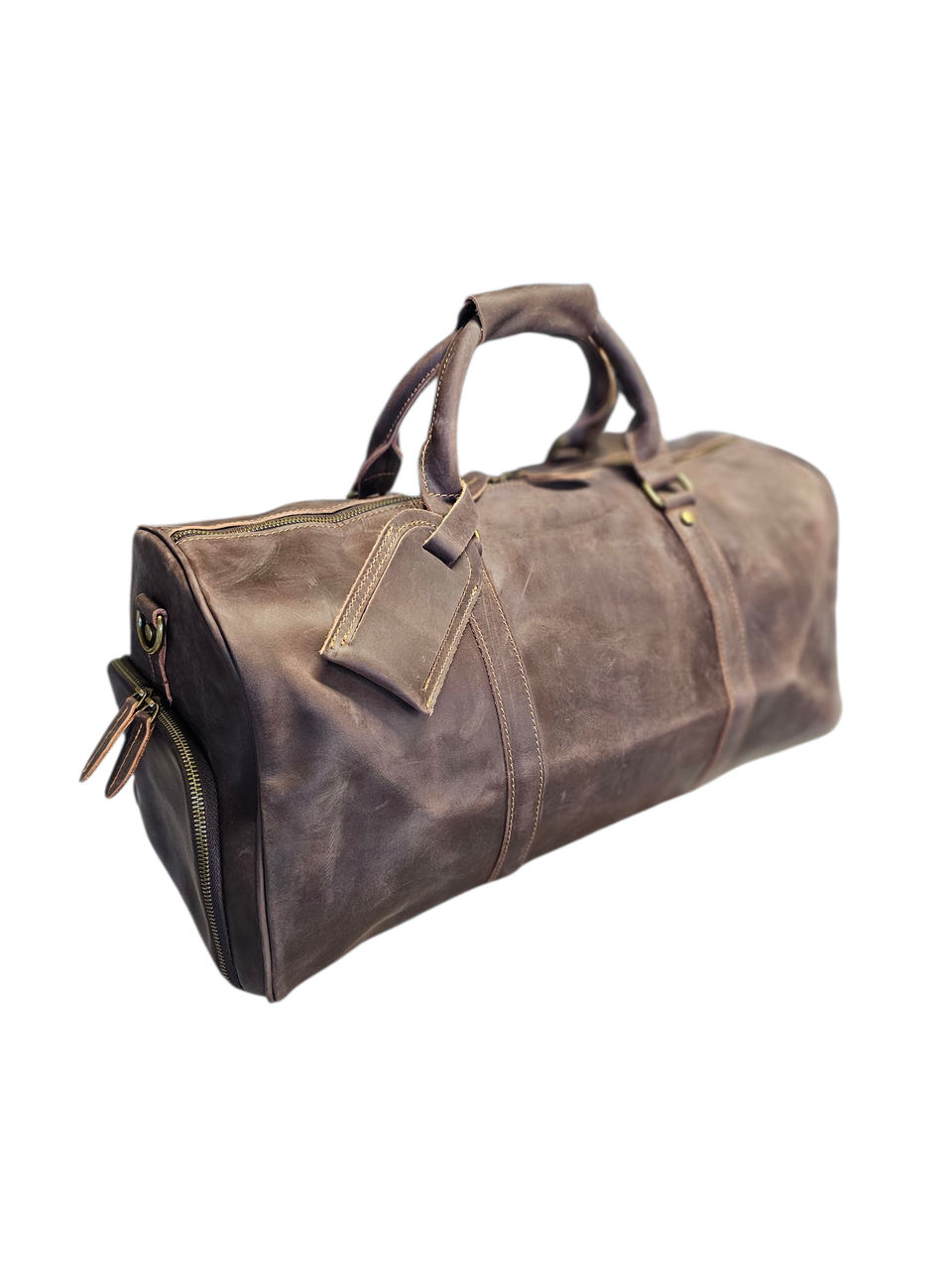 Шкіряна вінтажна дорожня сумка, фото 1