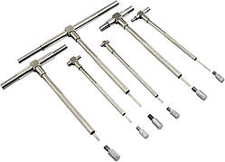 Нутроміри телескопічні набір 6 шт 8-150мм металеві штихмаси для вимірювання отворів