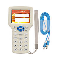 Копіювальник RFID ID РЧІД NFC дублікатор 10 частот LCD універсальний зчитувач карт