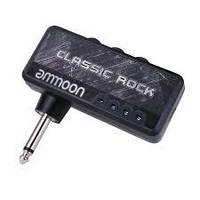 Портативний гітарний підсилювач-пріамп Ammoon Classic Rock з акумулятором для електро, акустичних та бас-гітар