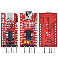 MiniUSB - UART TTL FT232RL 6pin конвертер, програматор для Arduino, модуль перетворювача інтерфейсів