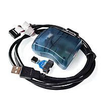 USB програматор AVRISP XPII, AVR ISP/PDI для мікроконтролерів AVR, універсальний програматор