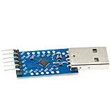 USB CP2104 CP2102 UART TTL адаптер 6pin програматор перехідник для Arduino, фото 8
