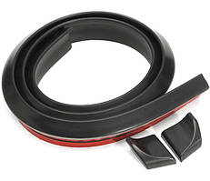 Спойлер універсальний ЧОРНИЙ матовий 35х20мм 1,5м гума (на скотчі)