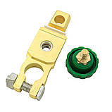 Клема мінусова для автомобільного АКБ з вимикачем маси 6-24В, металева, антикорозійна, фото 4