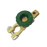 Клема мінусова для автомобільного АКБ з вимикачем маси 6-24В, металева, антикорозійна, фото 6