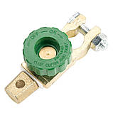 Клема мінусова для автомобільного АКБ з вимикачем маси 6-24В, металева, антикорозійна, фото 8