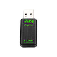 USB Wi-Fi адаптер BT+AX900 900Мб 802.11ax з Bluetooth 5.4 мережевий бездротовий модуль