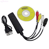 USB карта відеозахоплення EasierCap MS2106 для оцифрування аналогового відео та аудіо через RCA і S-Video