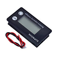 Індикатор заряду акумулятора SUPNOVA, вольтметр 8-100 В, Li-ion, LiFePO4 з графічним дисплеєм