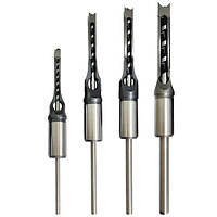 Набір свердел Уаттса 4шт 6.4-12.7мм для квадратних отворів по дереву, фанері, ДСП, МДФ