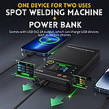 Апарат точкової контактної зварки FNIRSI SWM-10 портативний АКБ 5000мАг, фото 7