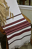 Рушник тканий з червоно-чорним орнаментом (1,80м.* 0,36м.), фото 2