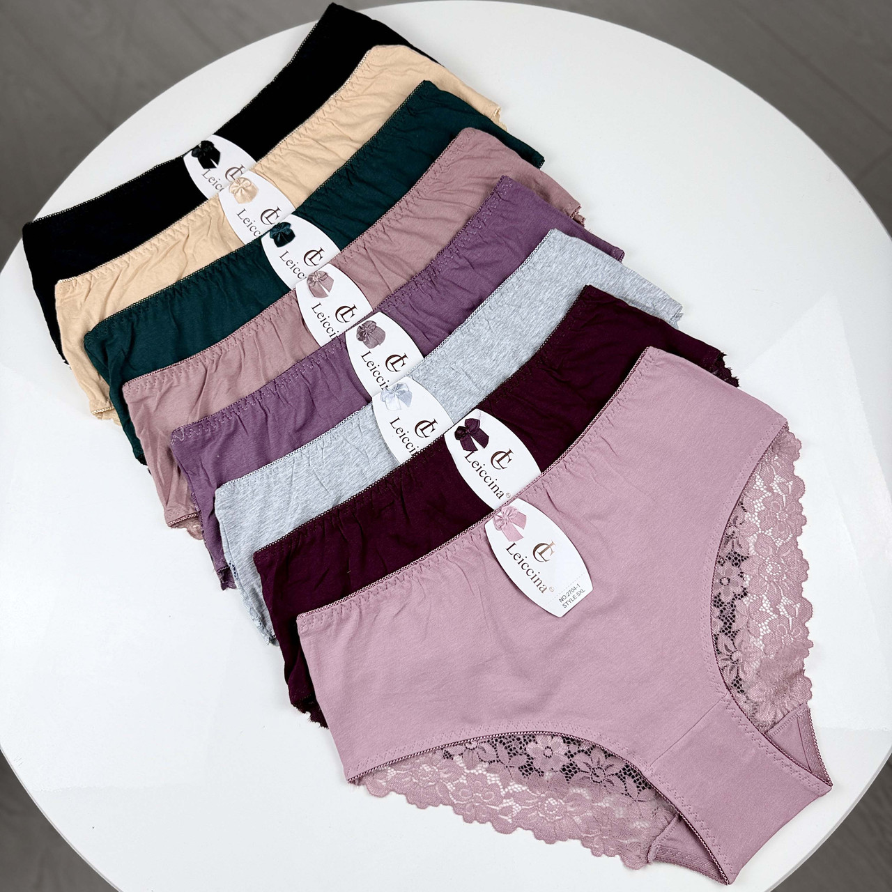 Бавовняні жіночі трусики  Leiccina #2704-1 Мікс, фото 1