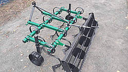 Культиватор пружинний 1,6 м для мінітрактора Європак з катком (7 лап, S-подібна стійка)
