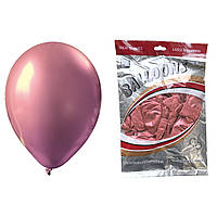 Повітряні кулі хром малиновий 12" TT (TONGTAI), 50 штук