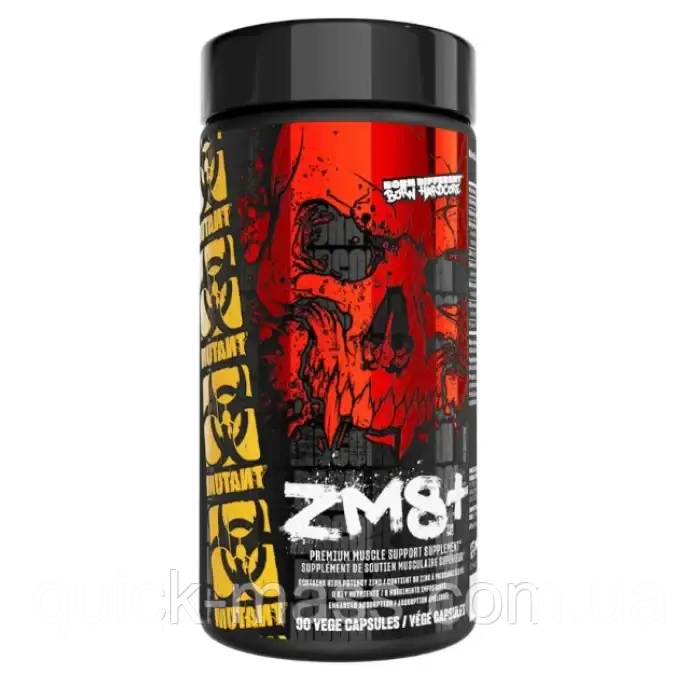 Комплекс мікроелементів Магній, цинк, селен, вітамін В12, B6 Mutant ZM8+ 90 caps, фото 1