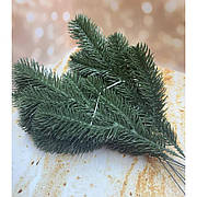 Декоративна гілка 34 см Штучні матеріали для декору та флористики 200 шт Зелена