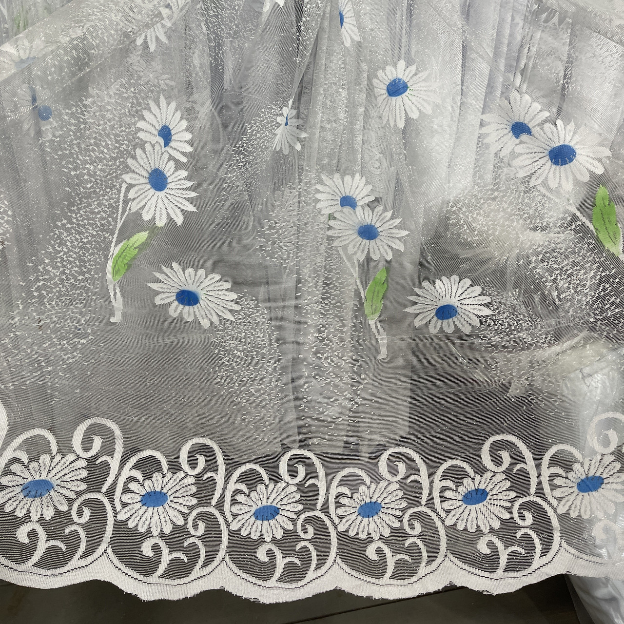 Жакардова тканина для тюлю з вишивкою ALBO висота 1,5м (051-6), фото 1