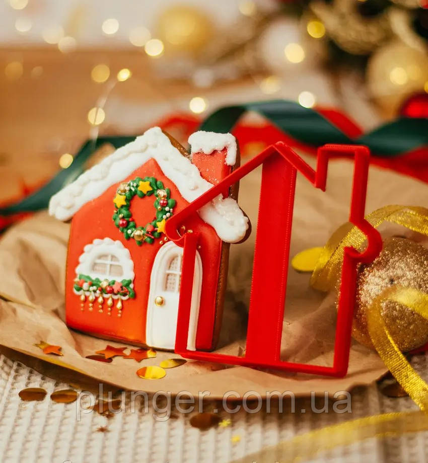 Вирубка для пряника Будиночок  11*11,5 см, фото 1