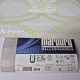 Шпалери вінілові на флізеліні 0.53×10.05 м Marburg 56742,молочні із салатовими та рожевими відтінками для спальні,вітальні,дитячої, фото 6