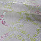 Шпалери вінілові на флізеліні 0.53×10.05 м Marburg 56742,молочні із салатовими та рожевими відтінками для спальні,вітальні,дитячої, фото 3