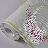 Шпалери вінілові на флізеліні 0.53×10.05 м Marburg 56742,молочні із салатовими та рожевими відтінками для спальні,вітальні,дитячої, фото 5